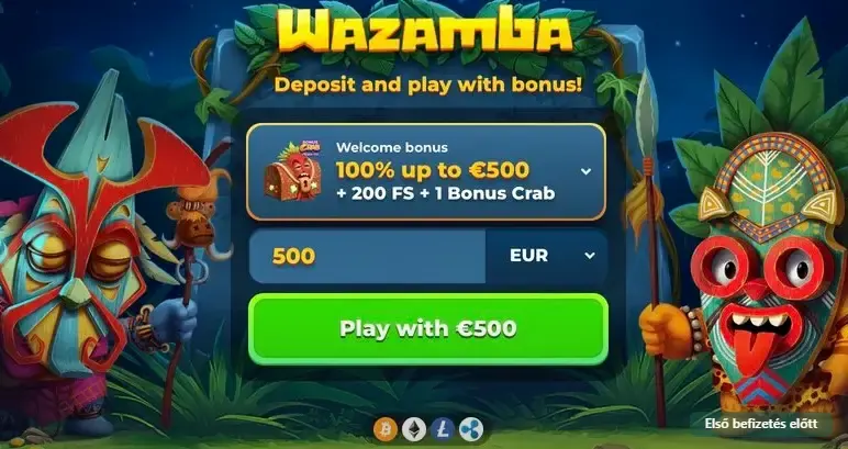 Wazamba bónuszfeltételek ellenőrzési példa